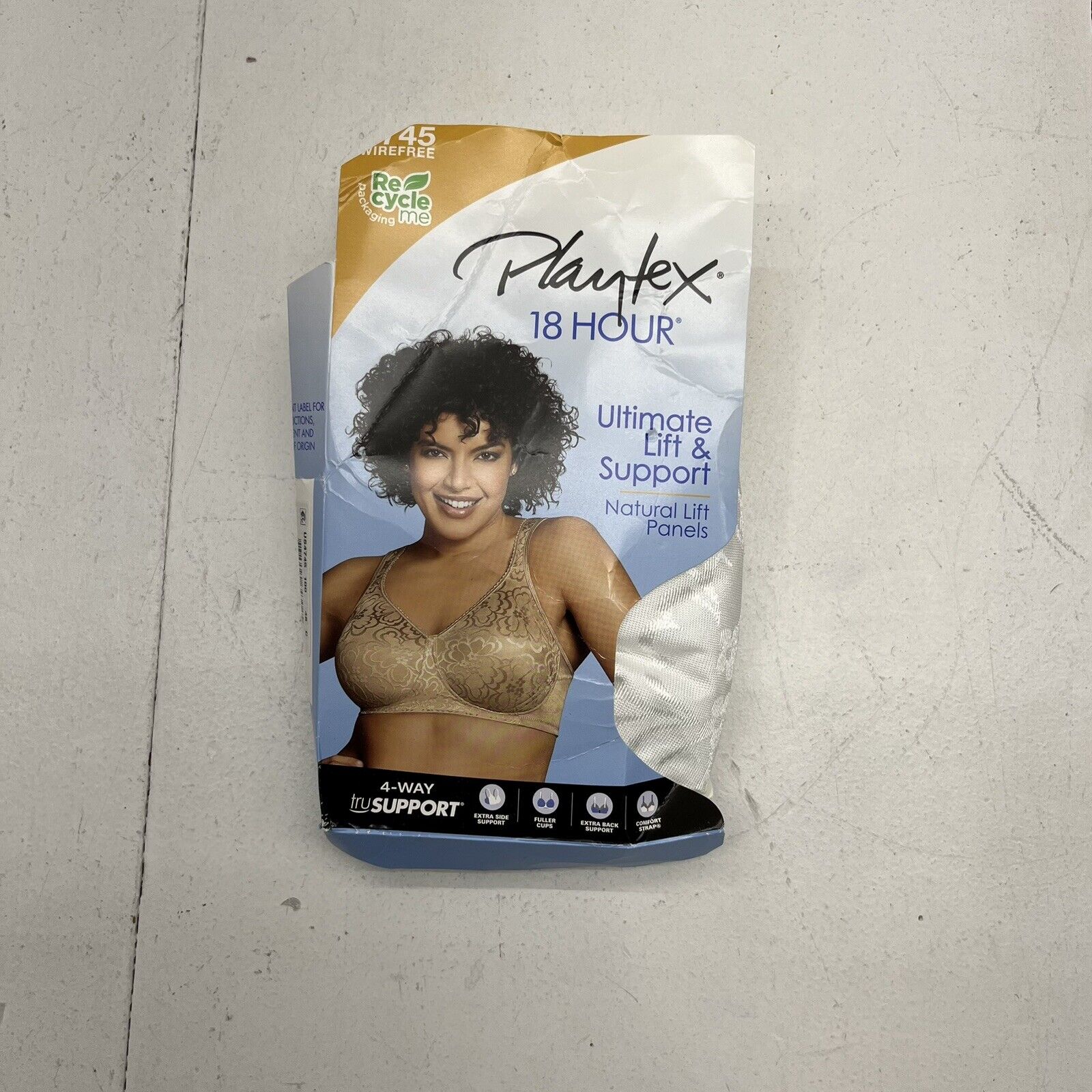 Playtex Ultimate Shoulder Comfort wirefree white bra size 36D