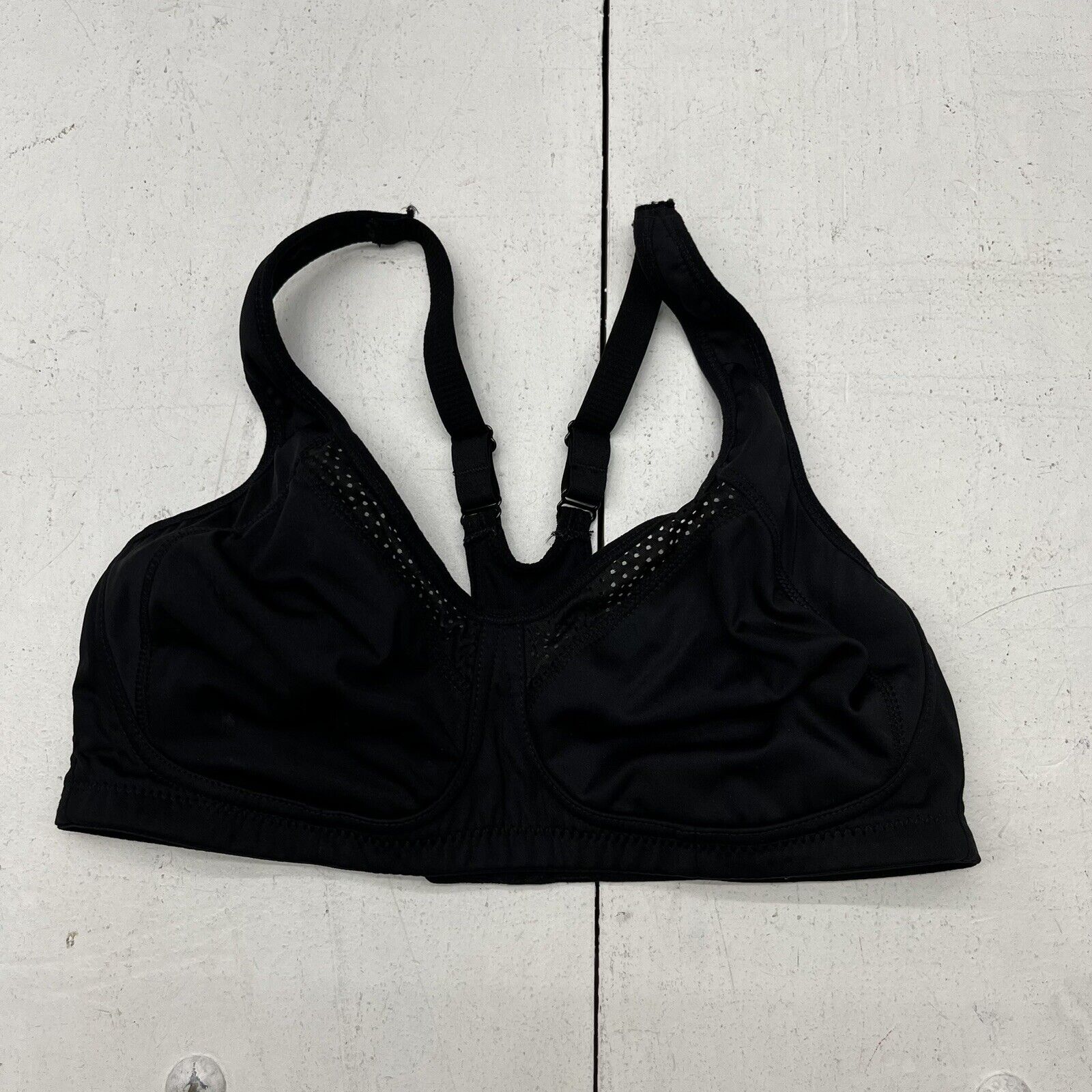 Marika Womens Black Sports Bra Size XL