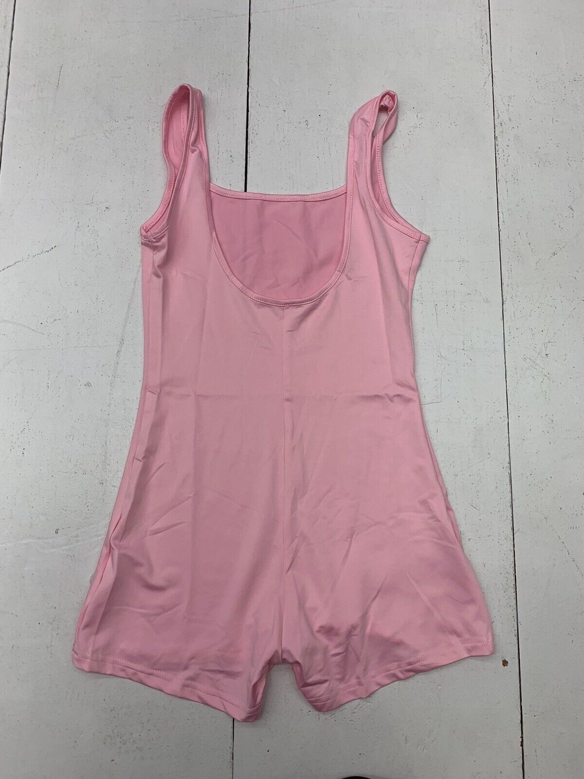 Shein Womens Pink Short Sleeve Bodysuit Size Medium