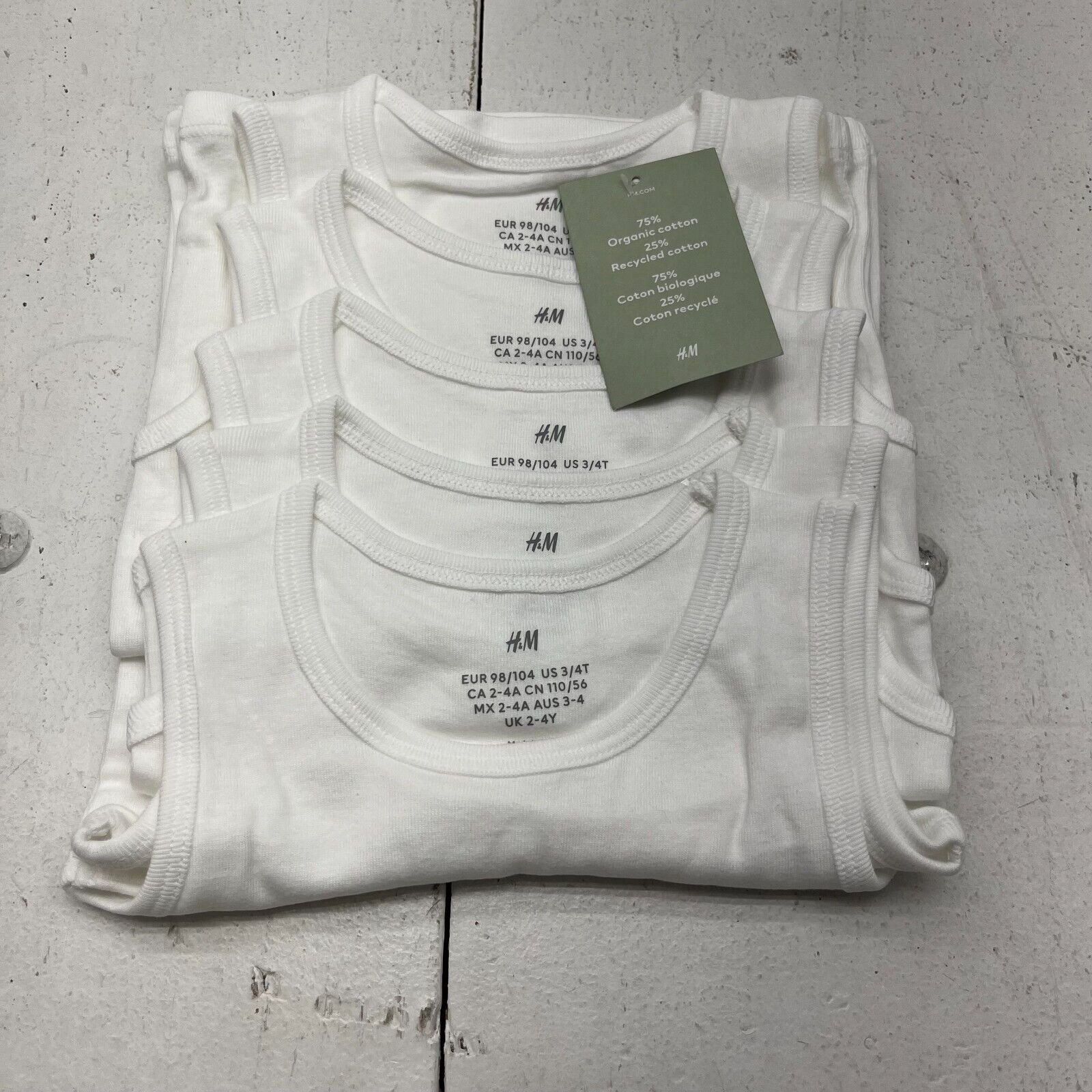 Boys - White 3-Pack T-shirts - Size: 12/14 (10-12Y) - H&M