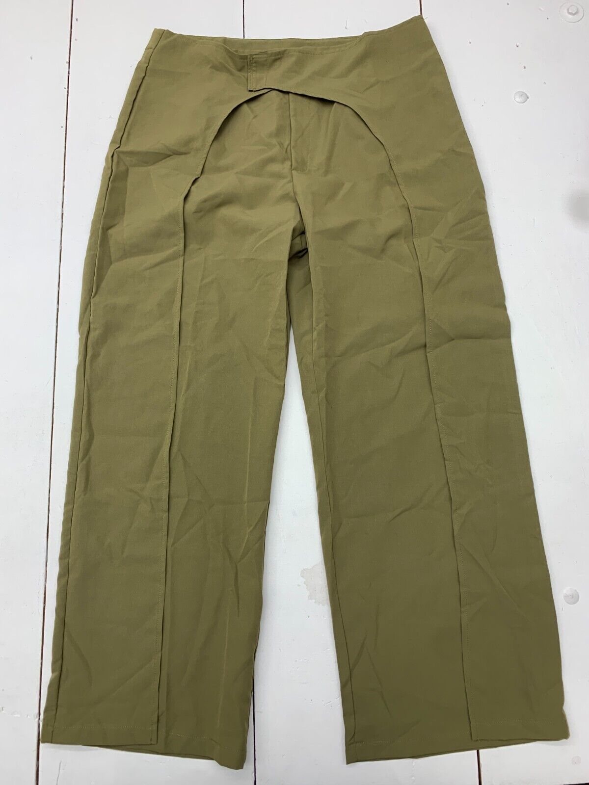 Zara Womens Green Drawstring Pants Size Large - beyond exchange