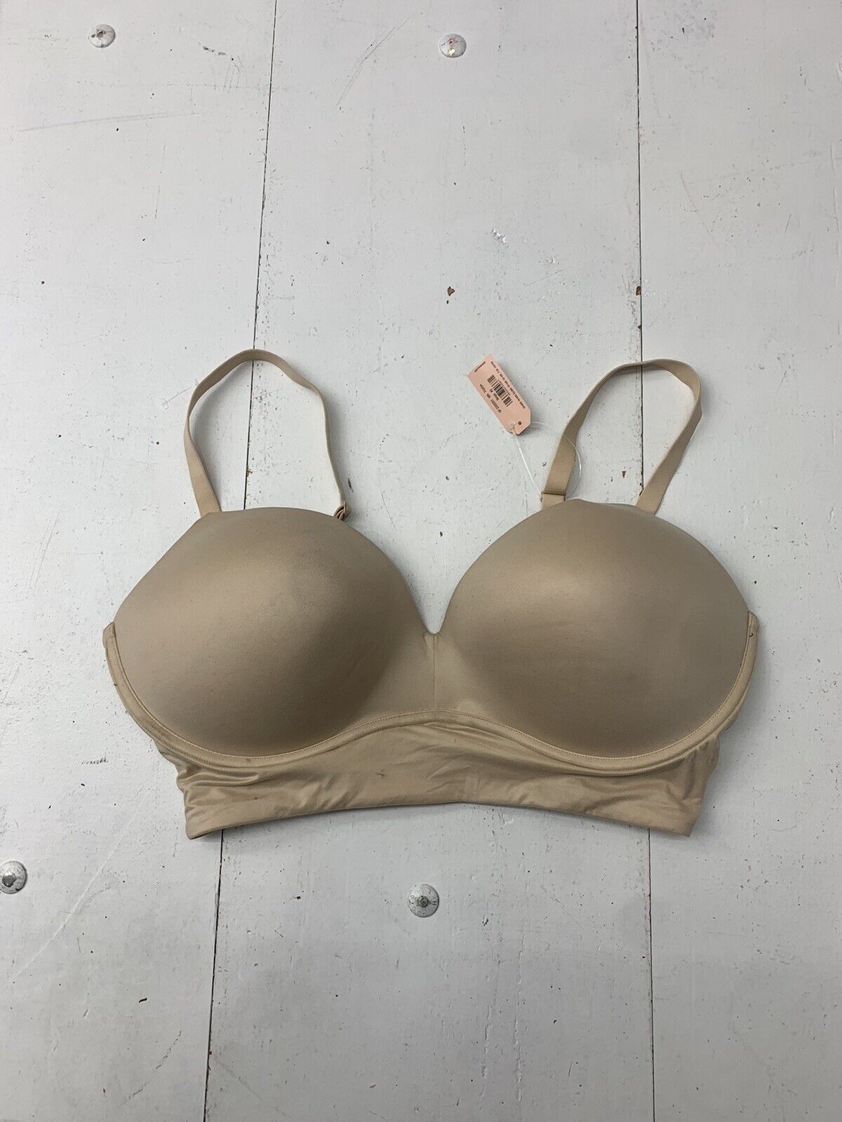 Delimira Beige Strapless Underwire Bra Women’s Size 34DD NEW