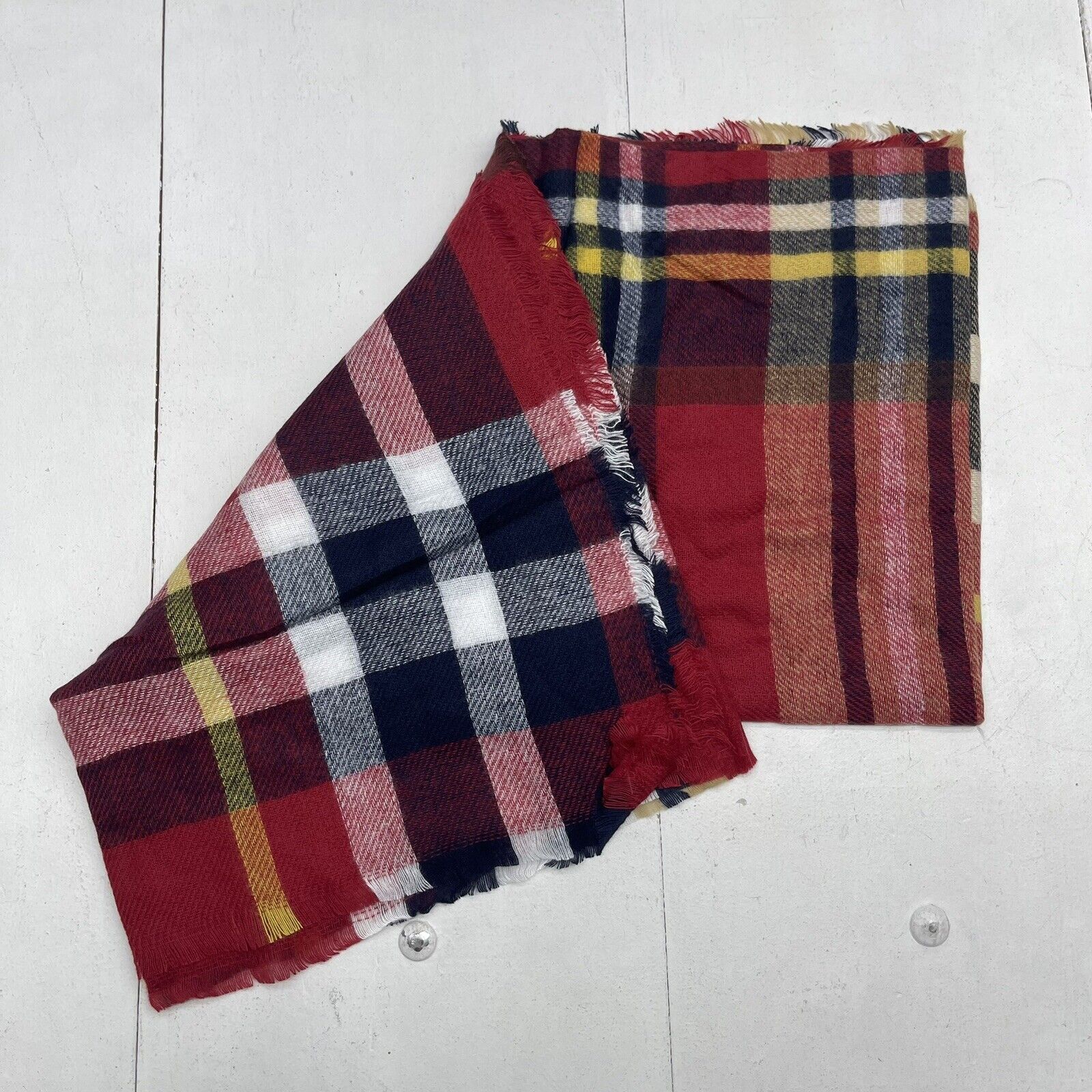 Oversized Square Blanket Scarf | Plaid