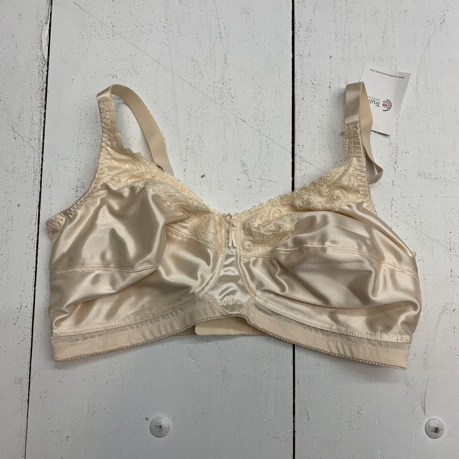 Cacique The Cotton Collection Beige Unlined Full Coverage No Wire Bra 42DD  Size undefined - $20 - From ThriftnThreads
