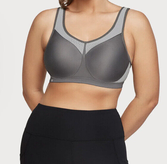 Glamorise Underwire High Impact Sports Bra 9066 Cafe 46D Size undefined -  $50 - From W