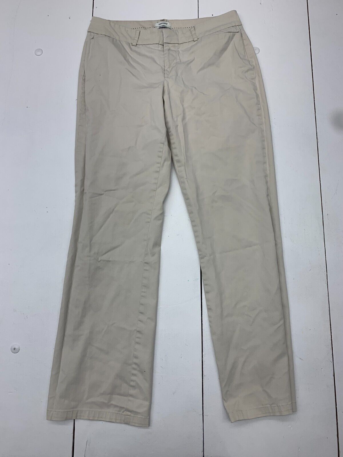 Lands End Delta Grey Mid Rise Straight Pants Women's Size Petite 10 Ne -  beyond exchange