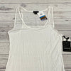 Trouve Boutique White Mesh Collar Panel Tank Top Shirt Women Size M NEW