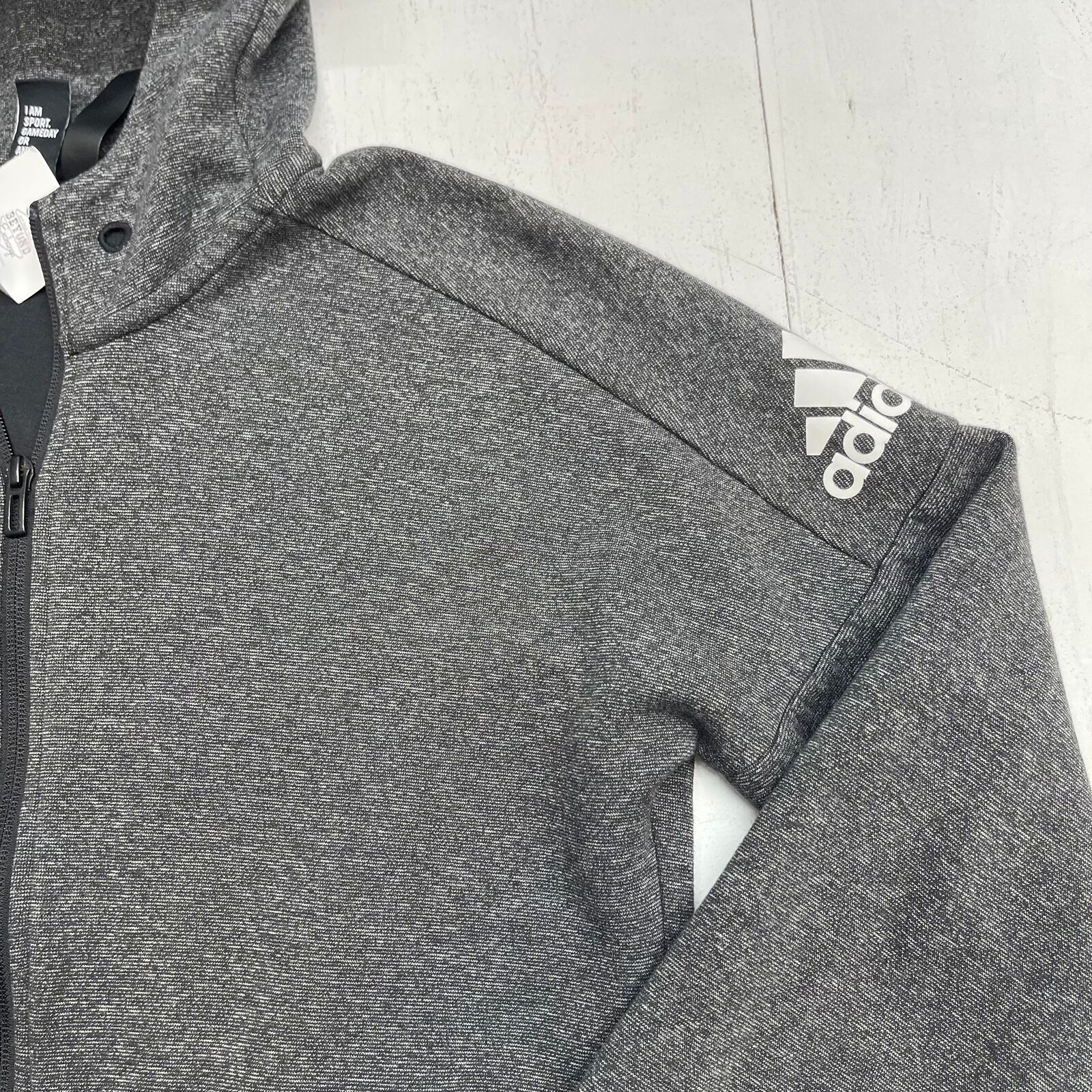 Desplazamiento limpiar En cantidad Adidas ID Stadium Full Zip Dark Grey Fleece Jacket Men Size Small * -  beyond exchange