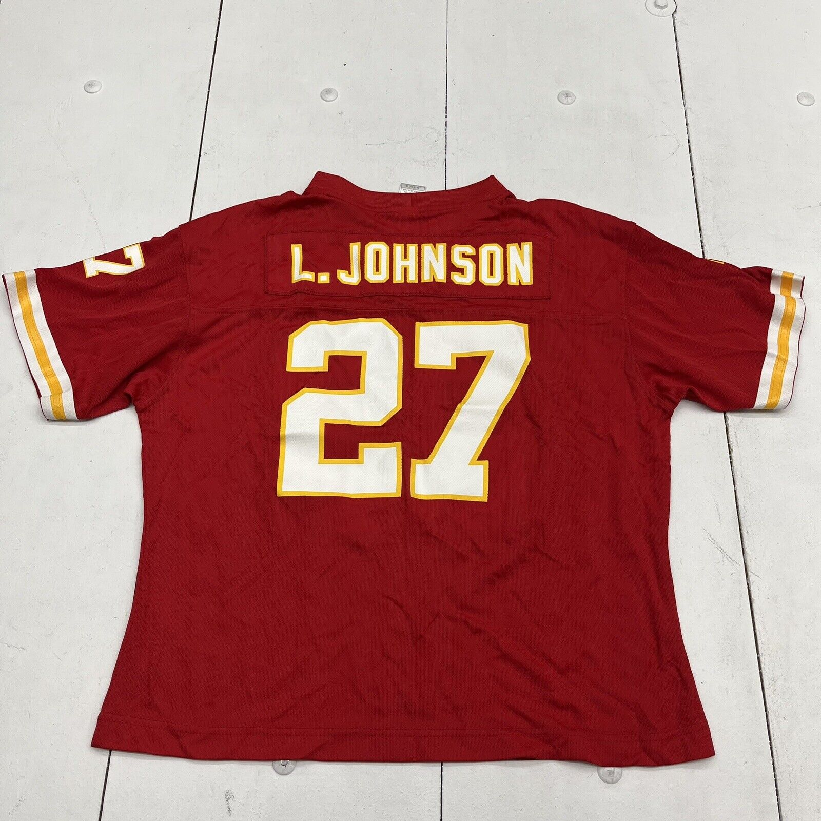 Derrick Johnson Signed Custom Red Football Jersey — TSE Kansas City