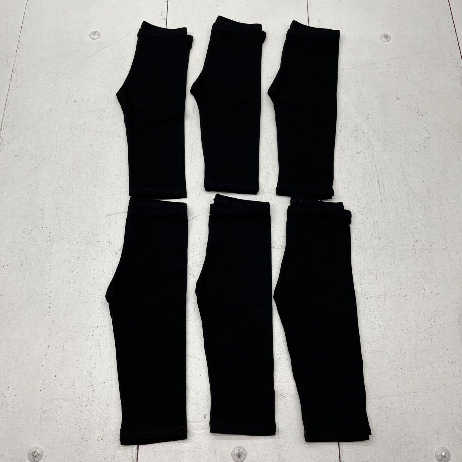 Black Full Length 6 Pack Leggings Unisex Kids Size 18-24 Months NEW -  beyond exchange