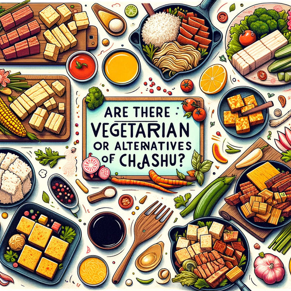 a photo illustrating vegetarian alternatives to chashu