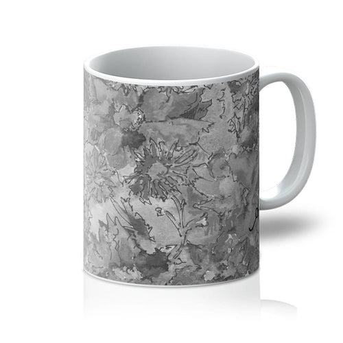 Watercolour Spots Monochrome Amanya Design Mug