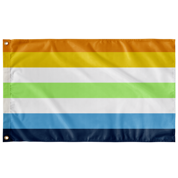 Aroace Agender Pride Wall Flag One Sided 36x60 Ninja Ferret