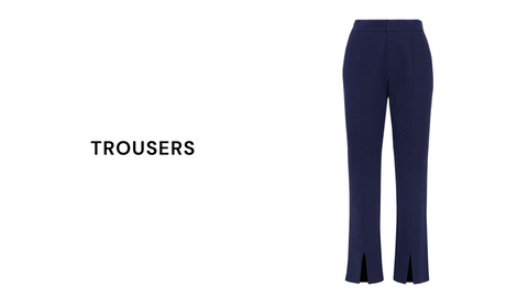 blue business casual trousers THE YUPPIE CLOSET