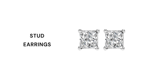 diamond stud earrings THE YUPPIE CLOSET