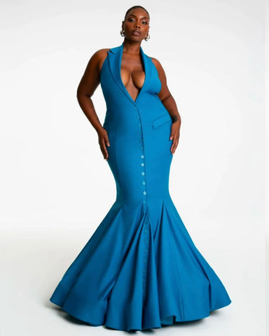 Luna Halter Gown - Hanifa