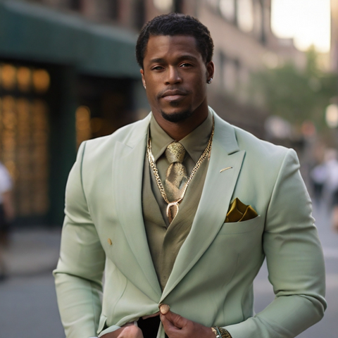 man wearing Spring sage THE YUPPIE CLOSET