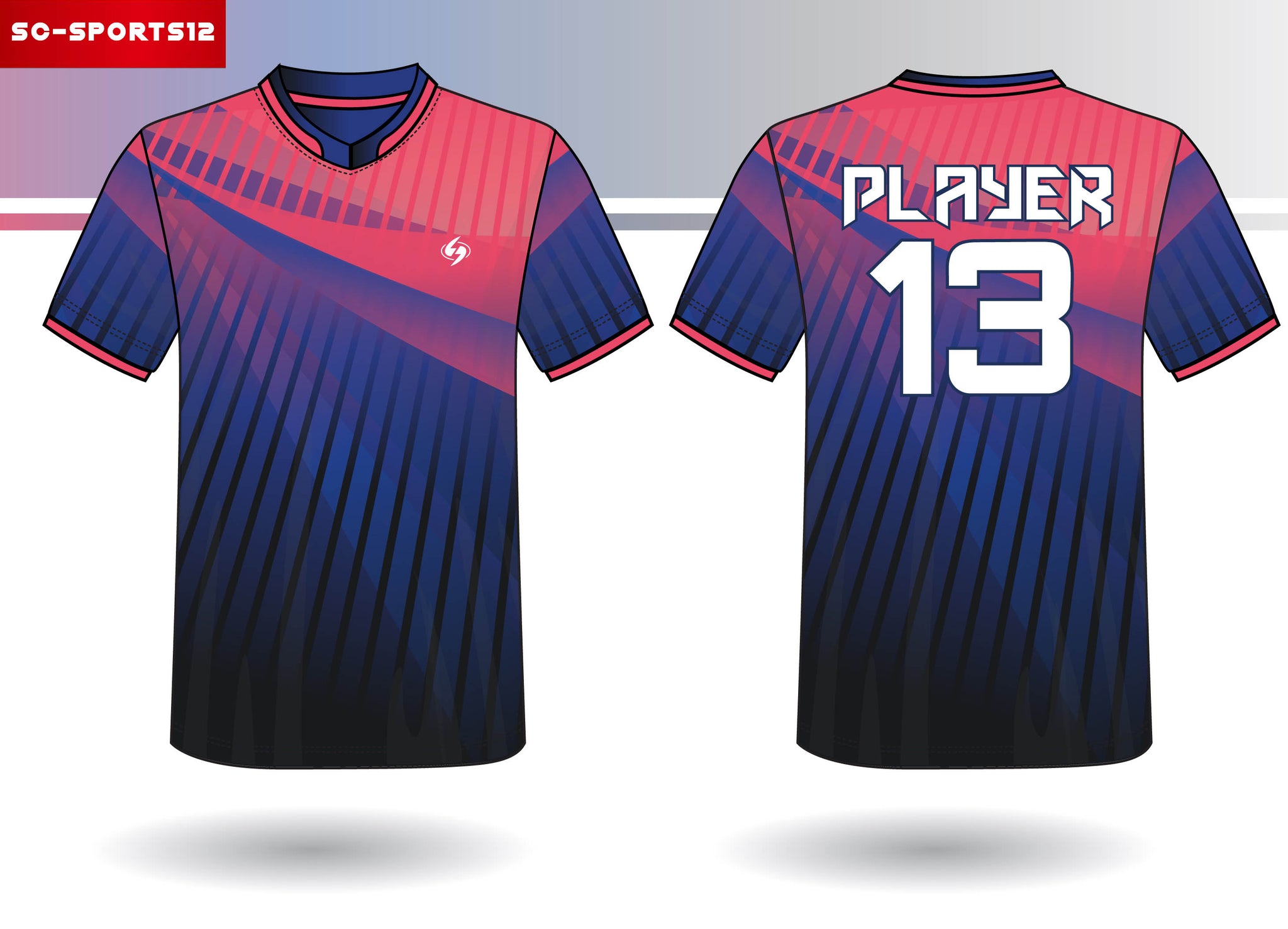 half sublimation jersey design