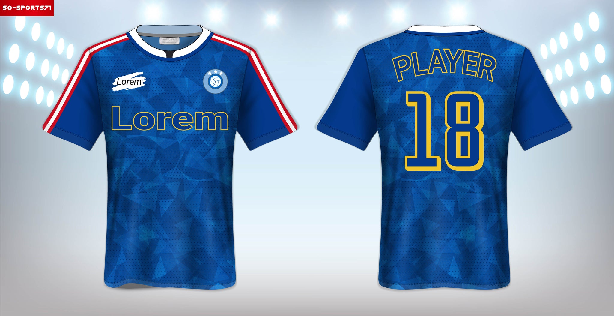 blue colour jersey model