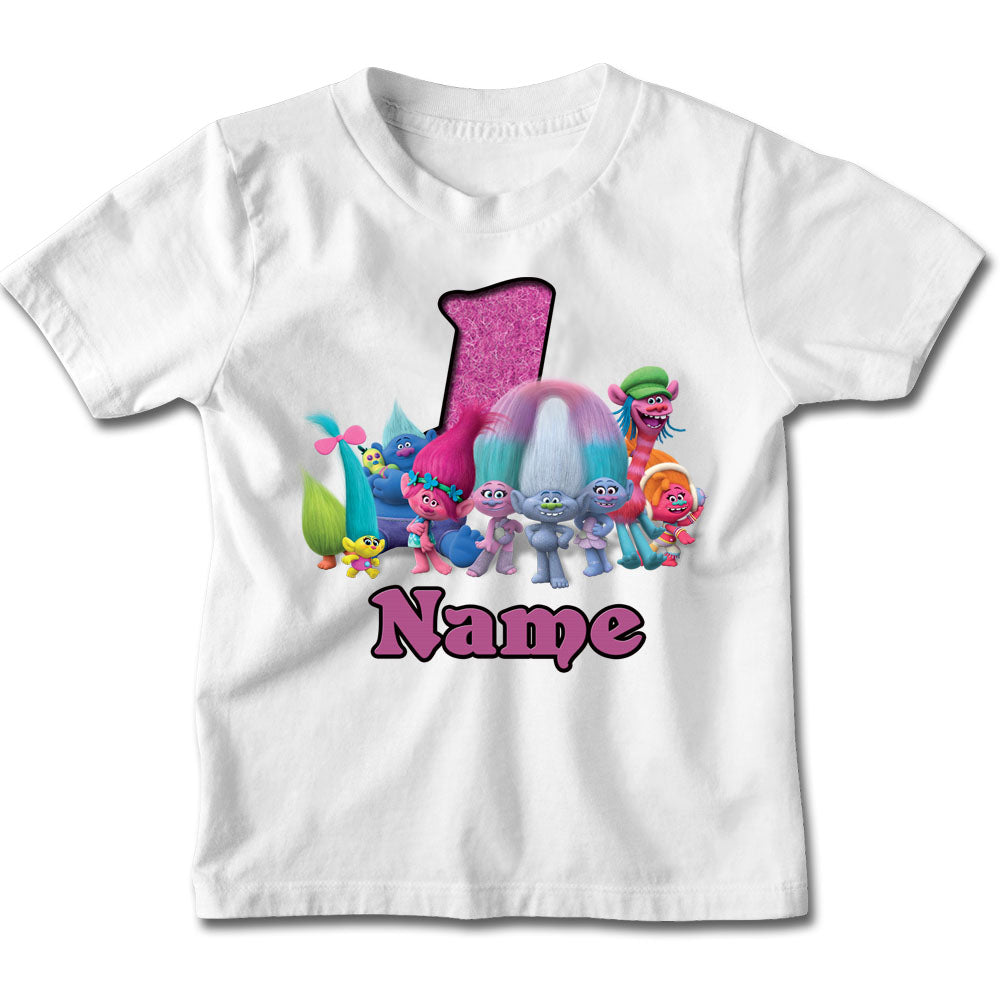 trolls 1st birthday shirt