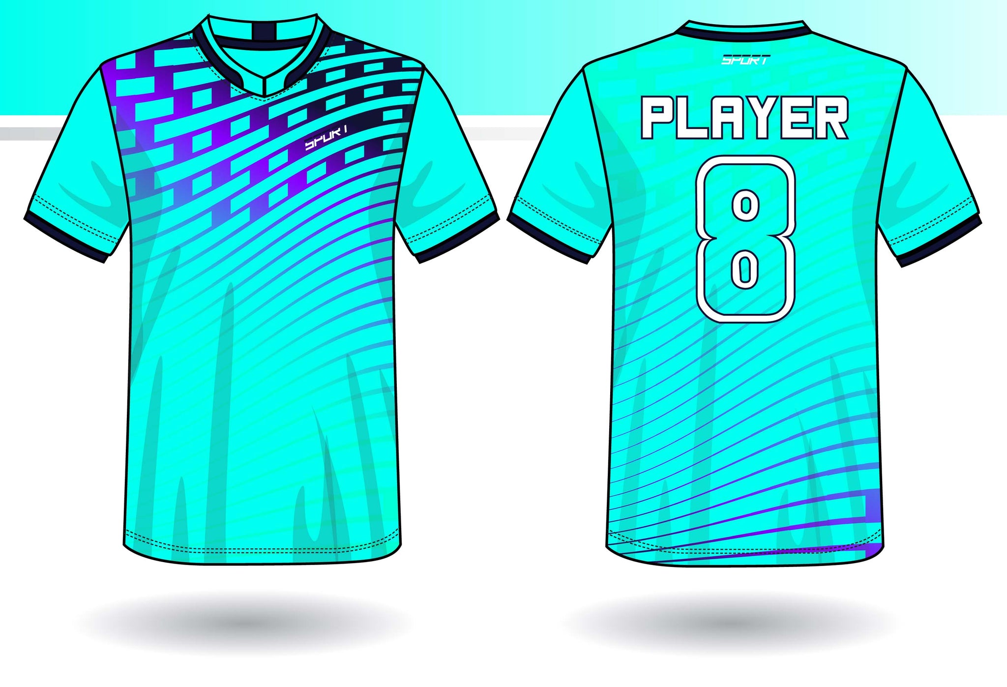 light blue jersey design