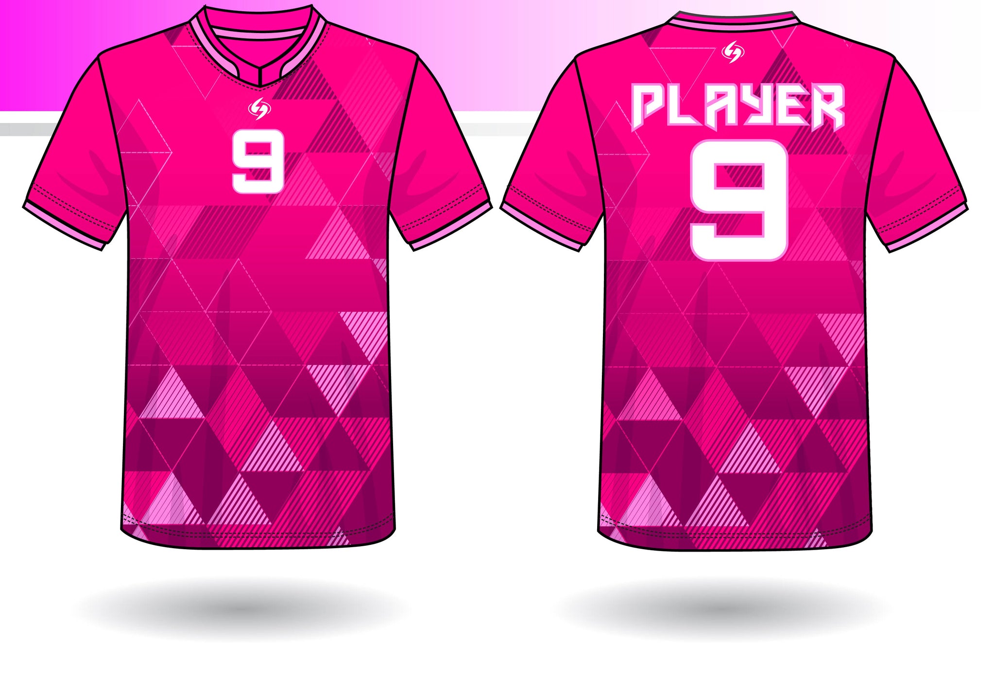 pink colour football jersey