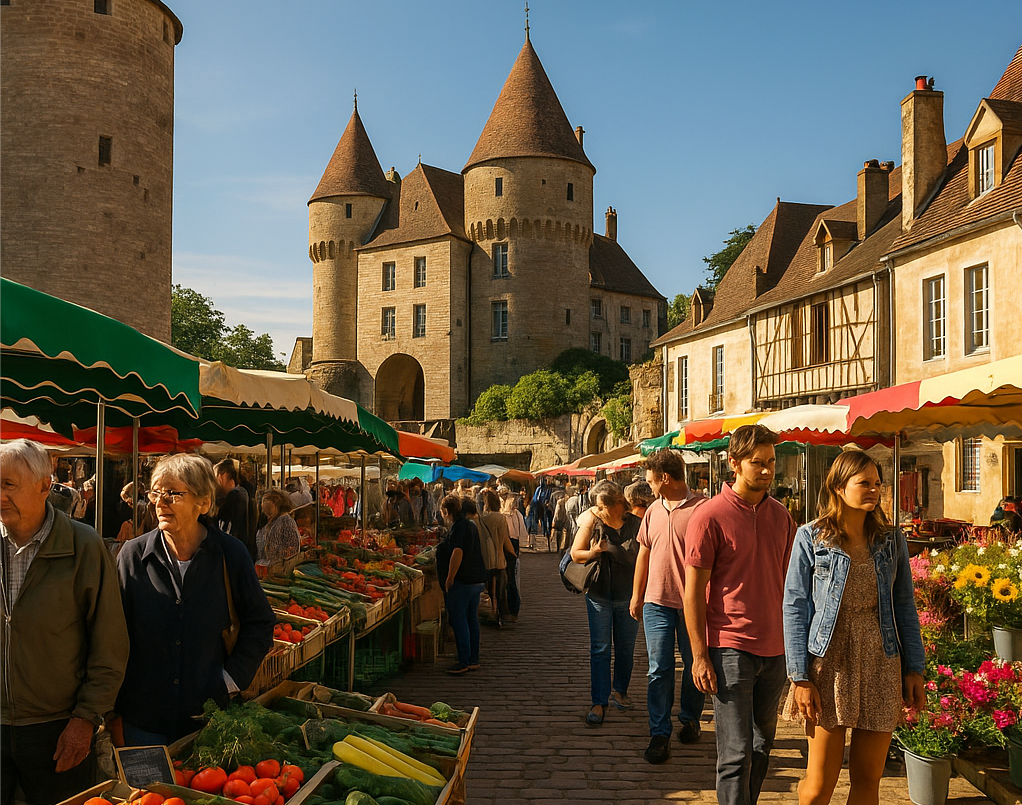 marché semur auxois bourgogne