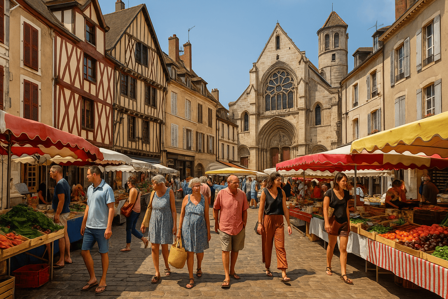 marché d'auxerre bourgognne