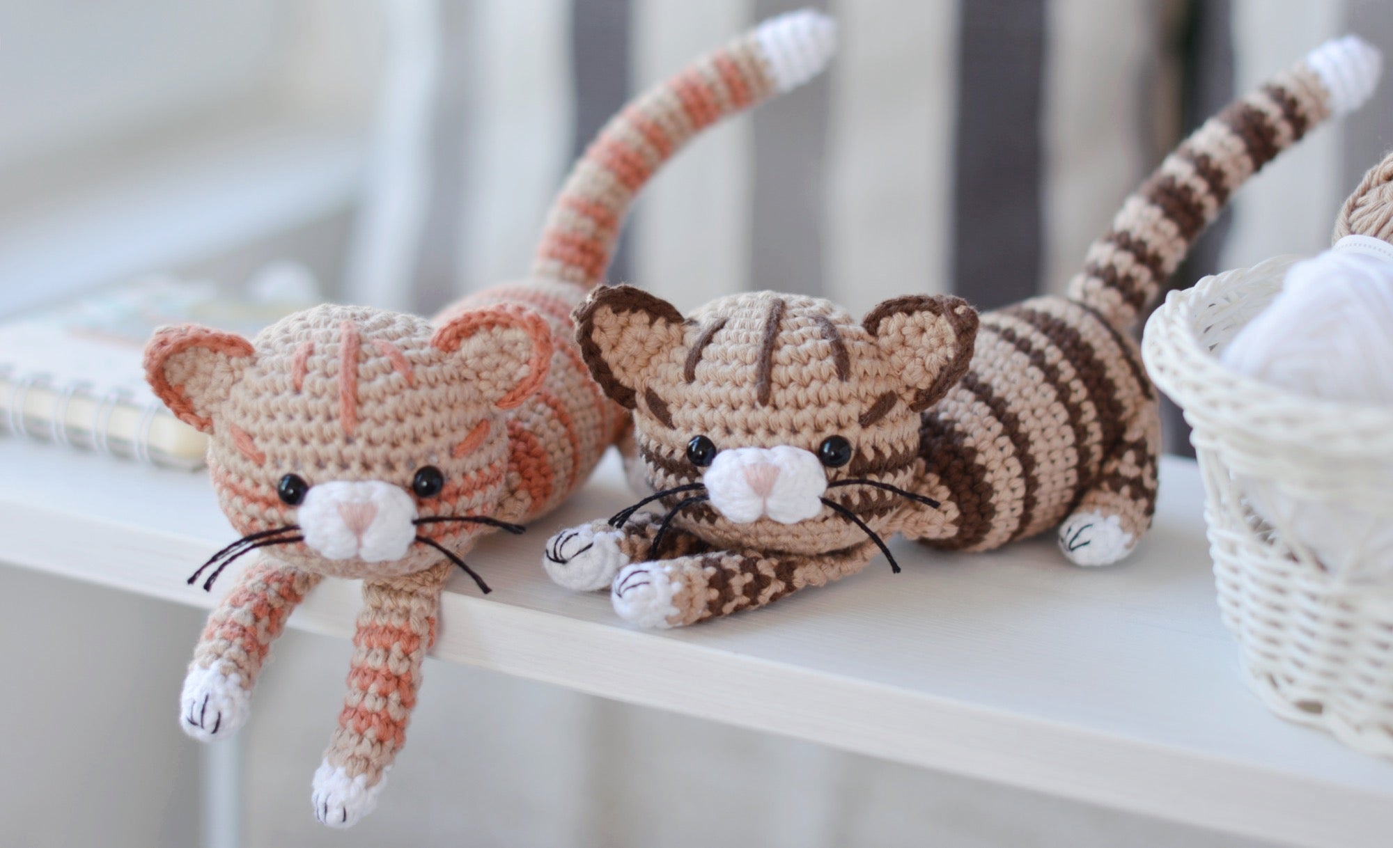 crochet orange tabby cat