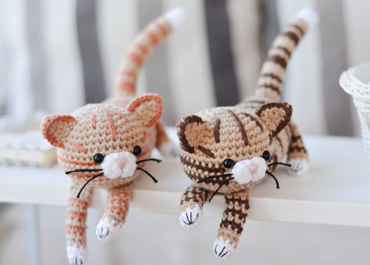 crochet orange tabby cat