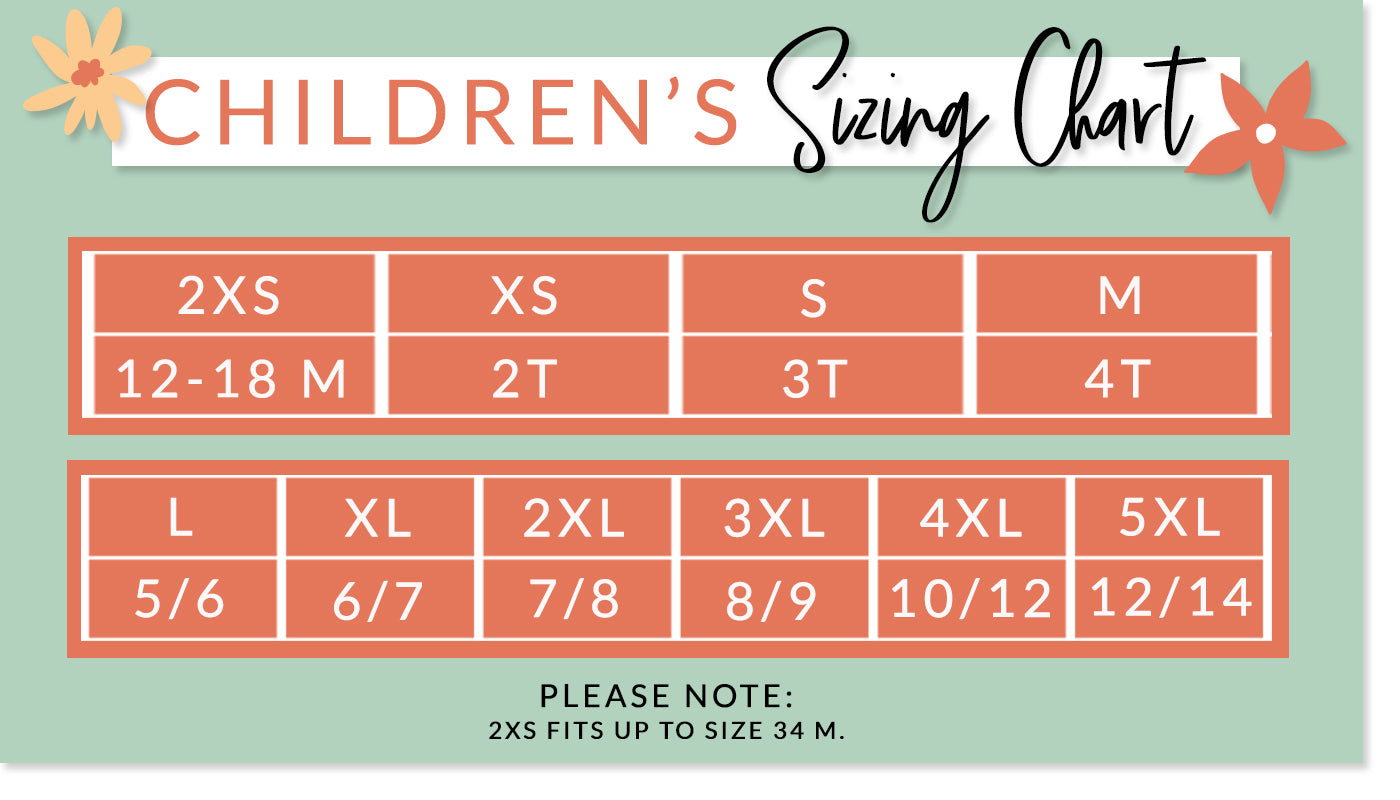 Children's Sizing Chart