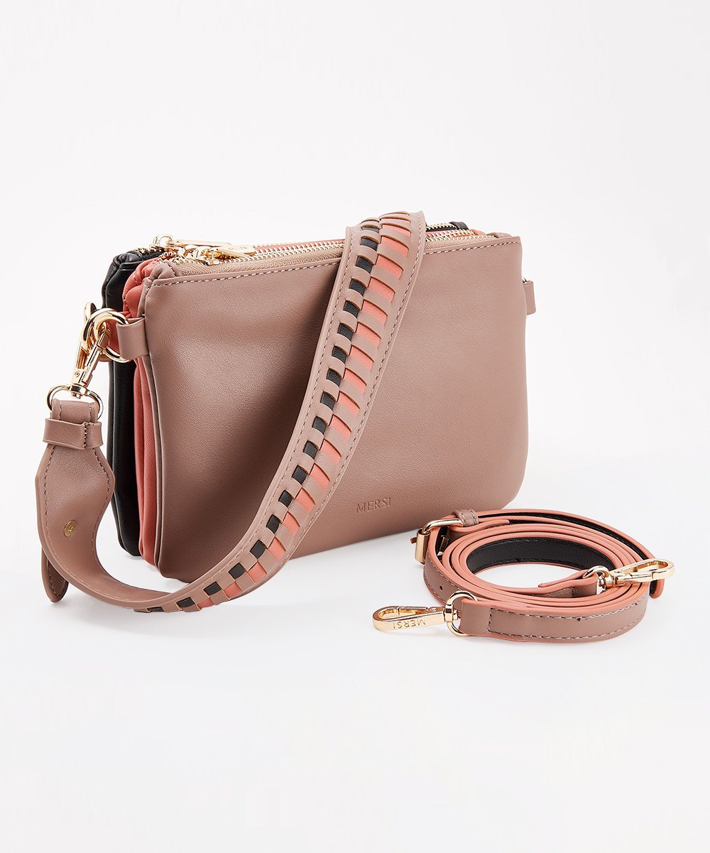 MERSI Demi Bucket Purse - Vegan Leather Bag with a Detachable Mini