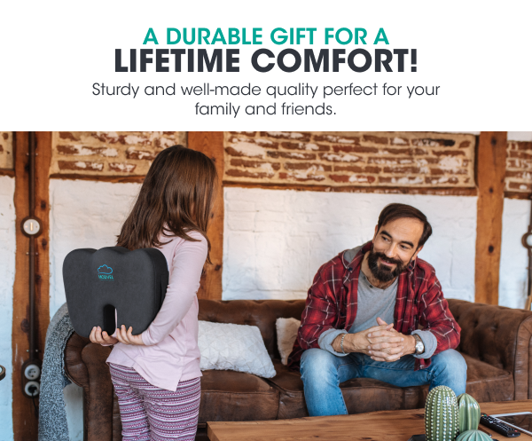 Gel-Enhanced Memory Foam Ergonomic Seat Cushion by Node