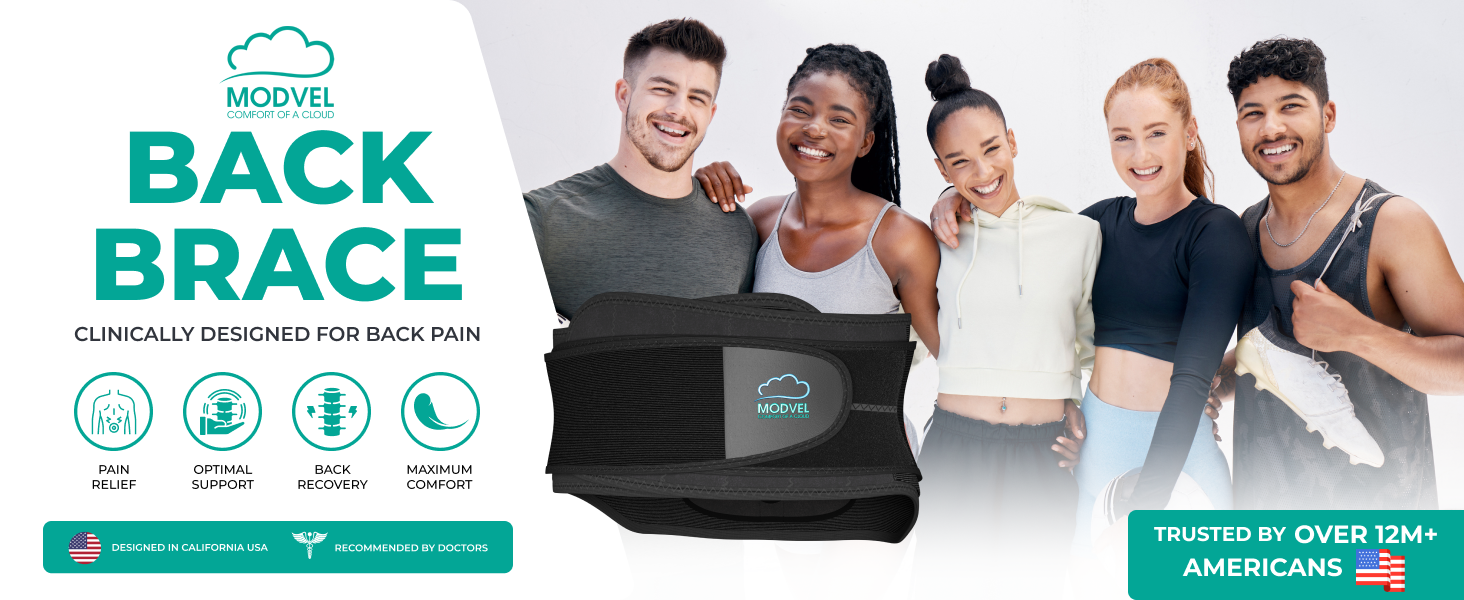 MODVEL Back Brace for Lower Back Pain Relief