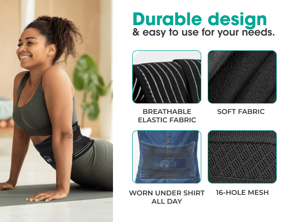 MODVEL Lower Back Brace | Durable Design and easy to use for your needs