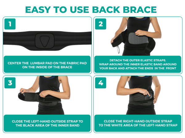 Easy to use back brace
