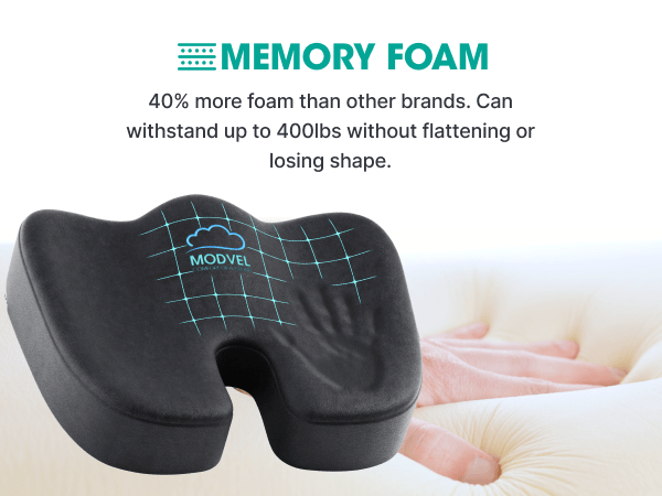 Node Gel-enhanced Memory Foam Seat Cushion, Velour Ergonomic