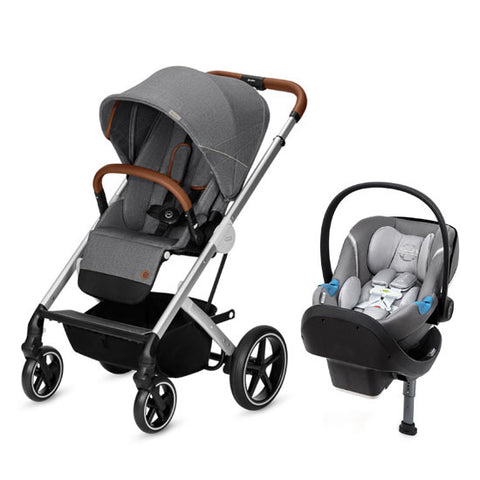 denim stroller and carseat