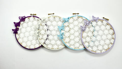 butterfly embroidery hoops