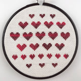dark red embroidery hoop