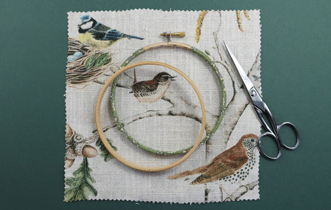 how to back an embroidery hoop