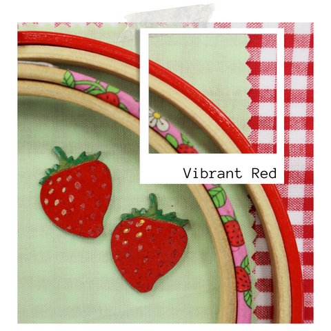 Red embroidery hoop