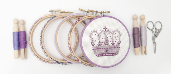 Crown cross stitch chart 