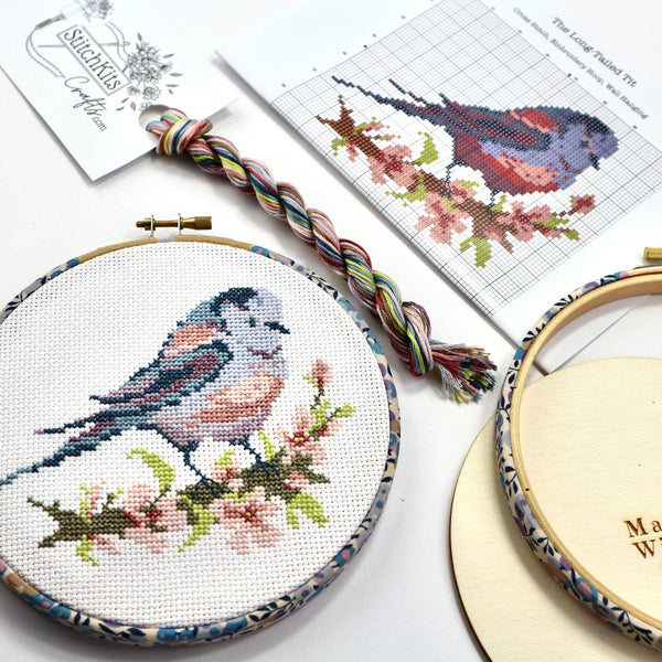 Small Mini Cross Stitch Kit With Optional 4 Inch Hoop, Cute Robin Bird  Design, DIY Embroidery Wall Art, Décor, Beginner Friendly 