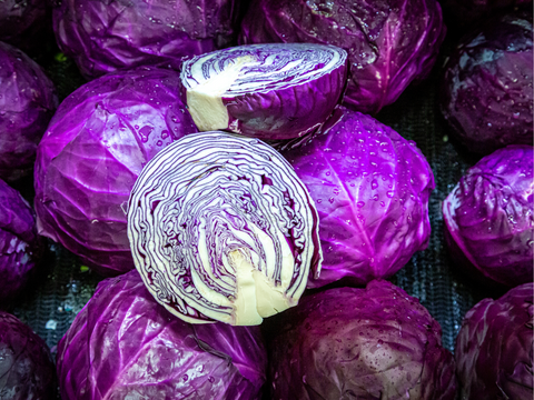 red cabbage, purple cabbage - how to eat more antioxidants -  top 10 antioxidant-rich foods
