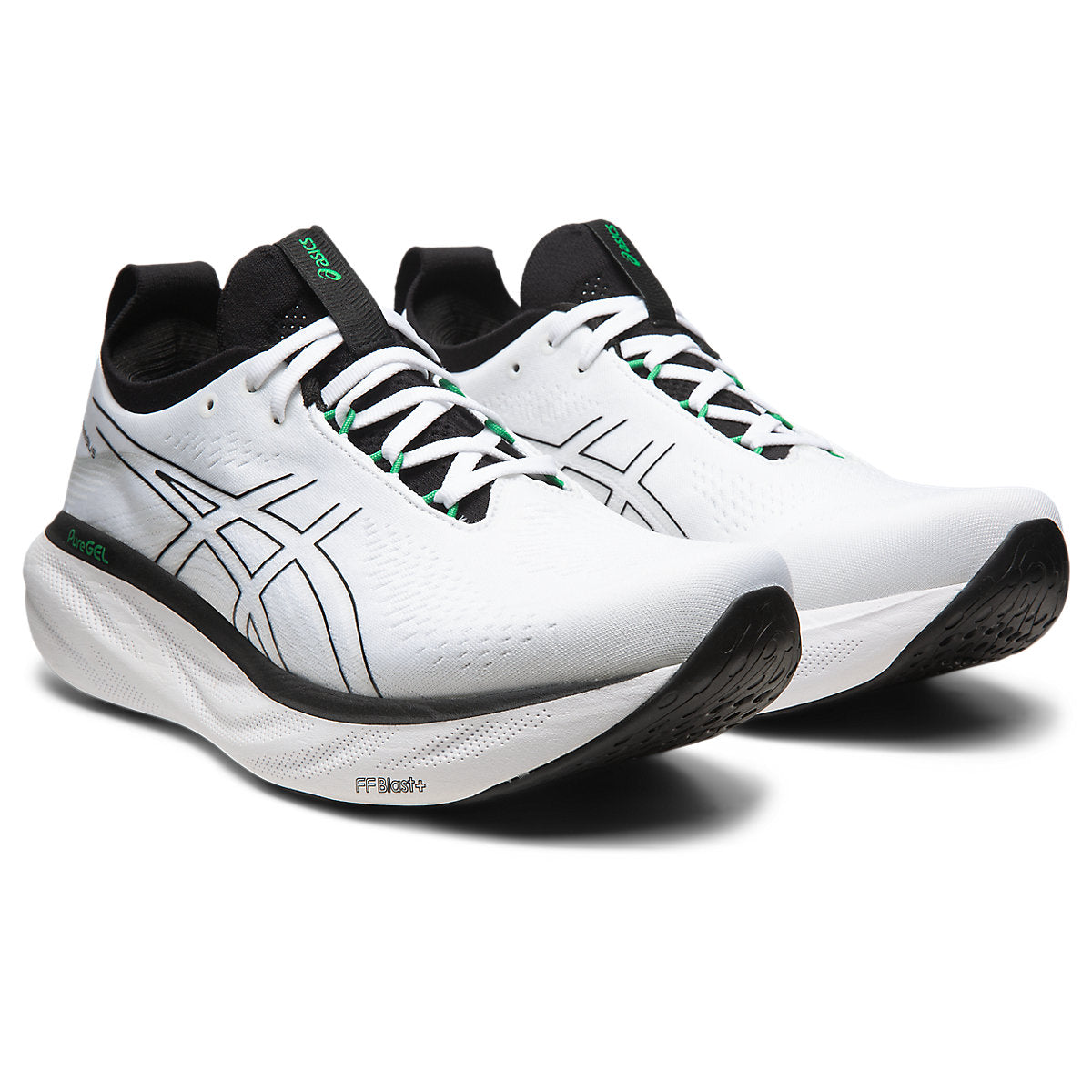 Asics, GEL-NIMBUS® 25, Men's, White/Black