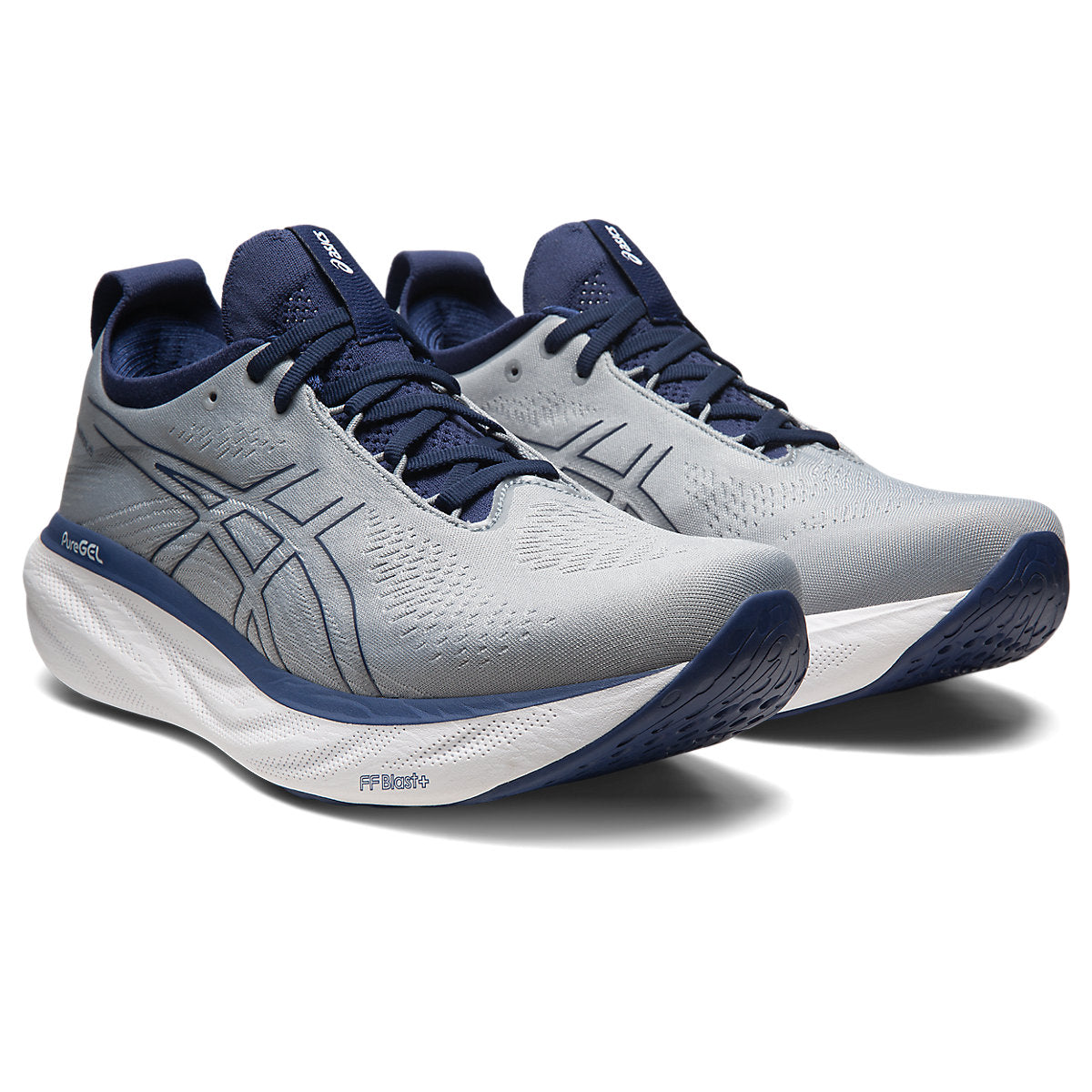 ASICS, GEL-NIMBUS 25 Wide, Men's, Sheet Rock / Indigo Blue (021)