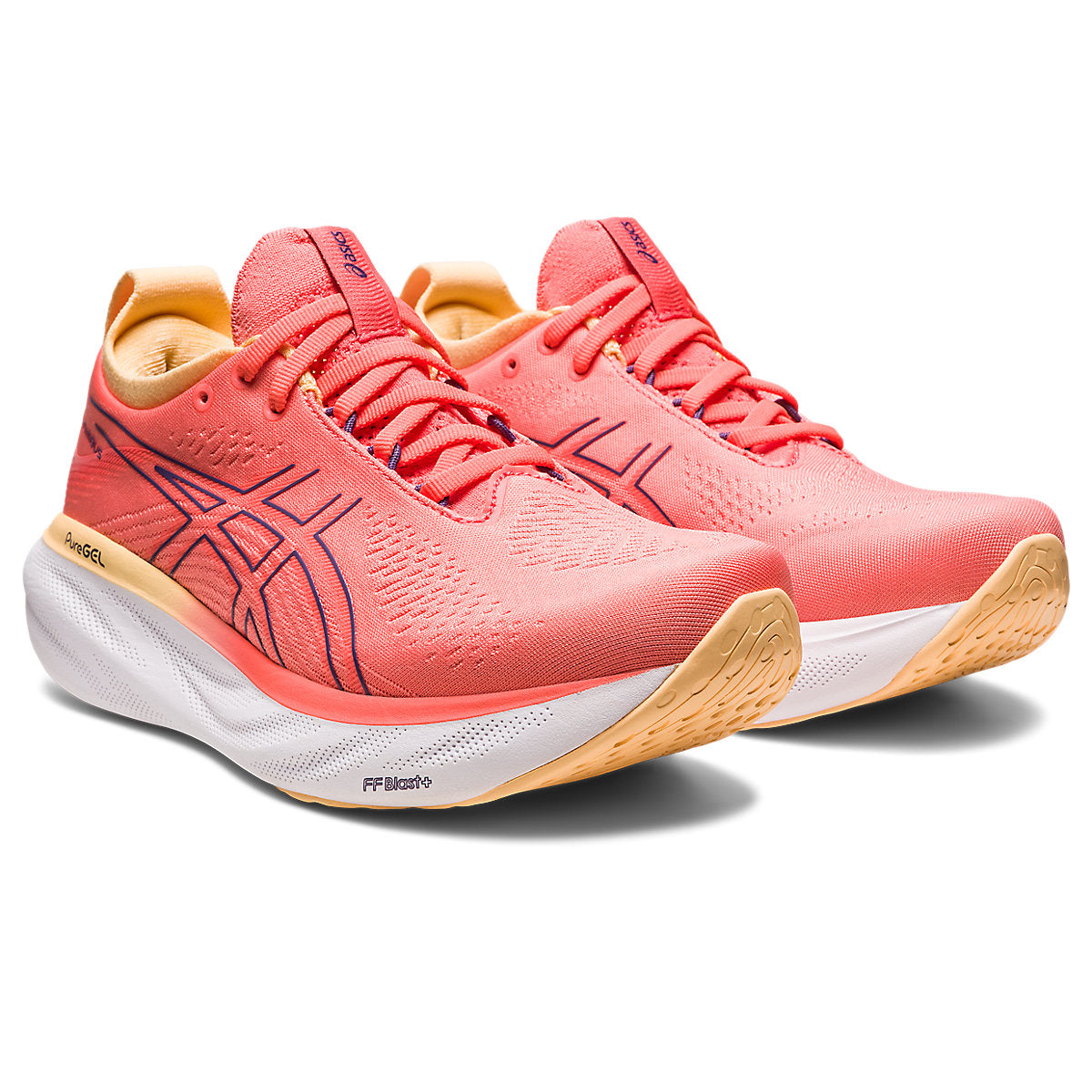 ASICS, GEL-NIMBUS 25, Women's, Papaya/Dusty Purple