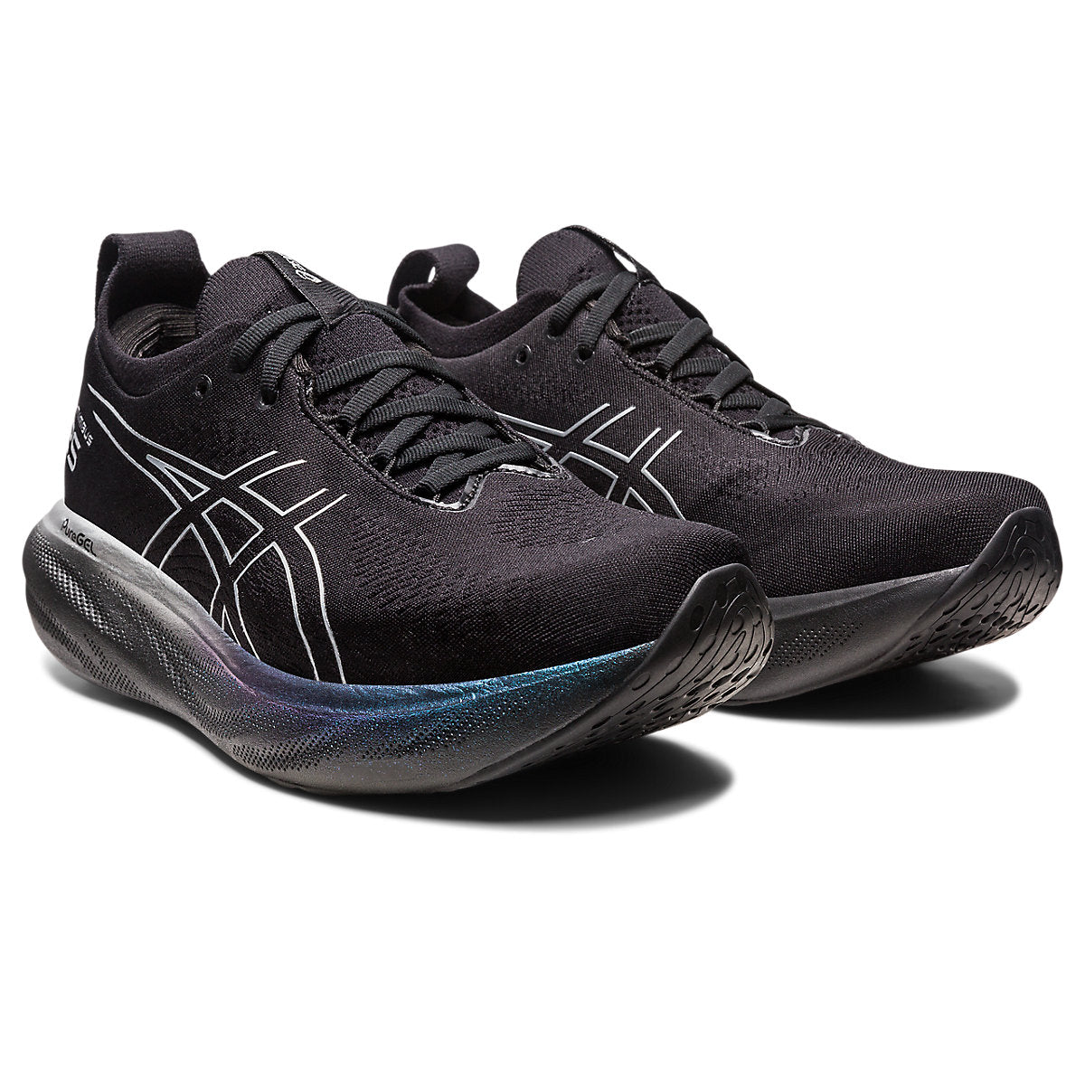 Asics, GEL-NIMBUS 25 PLATINUM, Women's, Black/Pure Silver