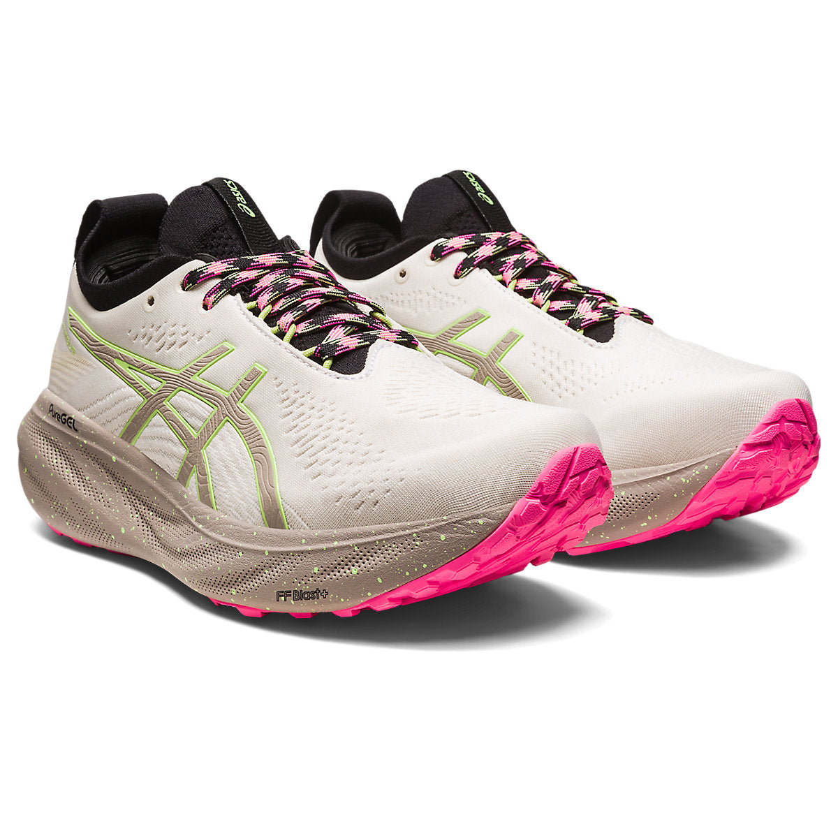 Asics, GEL-NIMBUS 25 TR, Women's, Nature Bathing/Lime Green